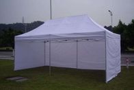 Fireproof Polyester Pop Up Gazebo Tent Half - Wall Side With PVC Windows